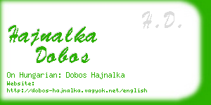hajnalka dobos business card